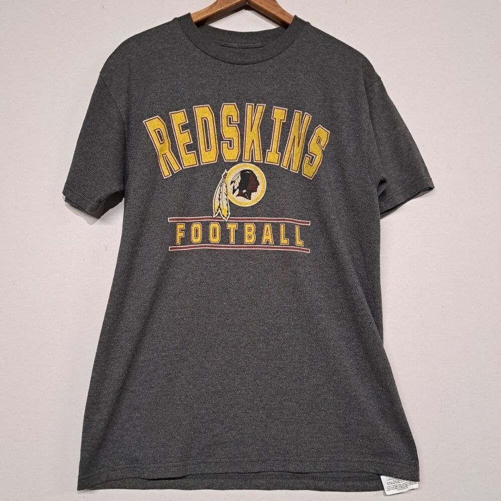 NFL Team Gear Washington Redskins Football T Shirt Gray Medium